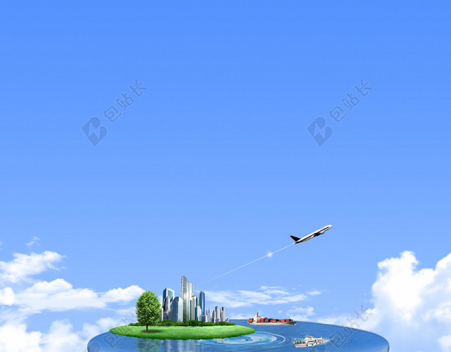 手举地球印刷背景