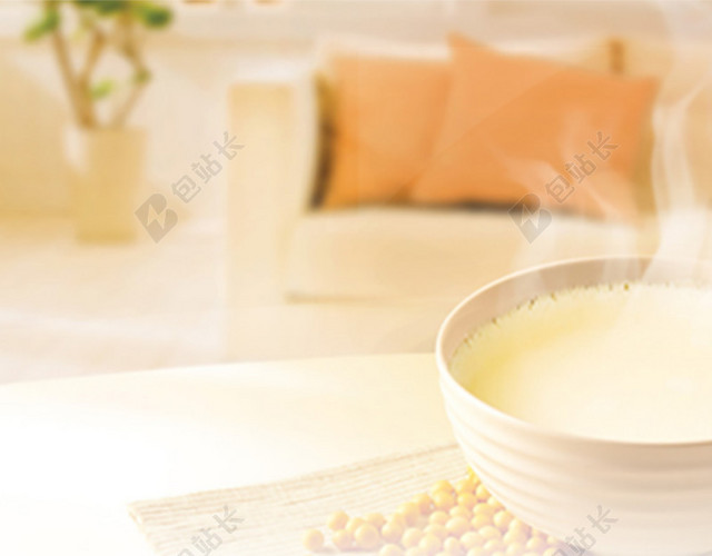 朦胧现代家居豆浆背景