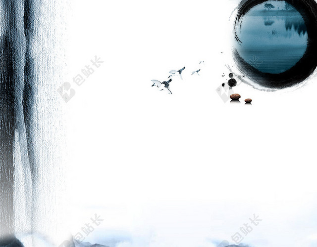 水墨山水背景素材
