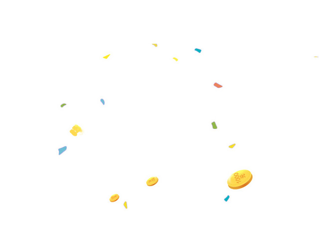 金融BANNER 金币漂浮