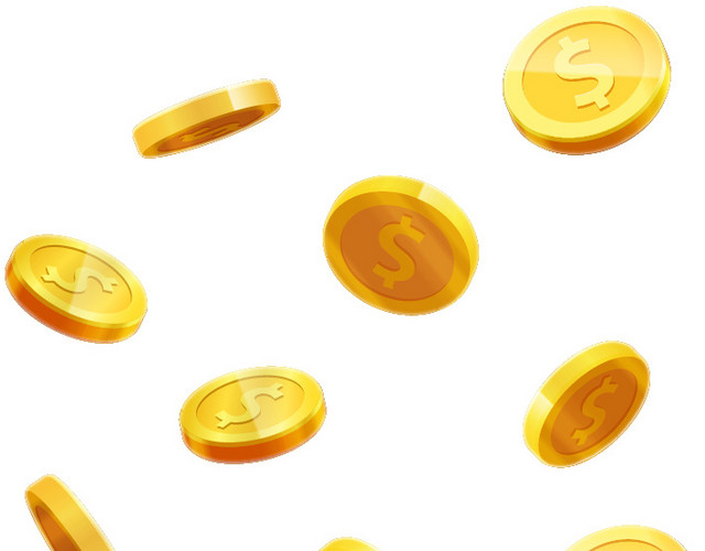 矢量金融金币PNG图片