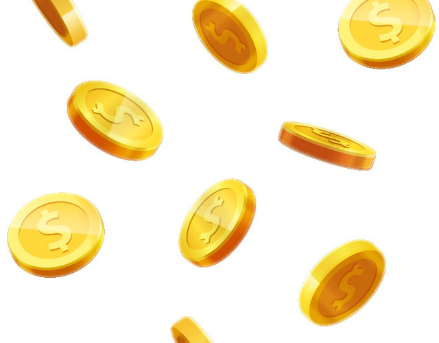 矢量金融金币PNG图片