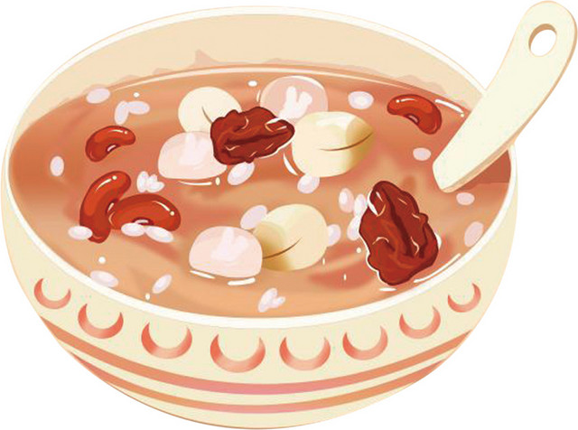 腊八节黄色美味腊八粥