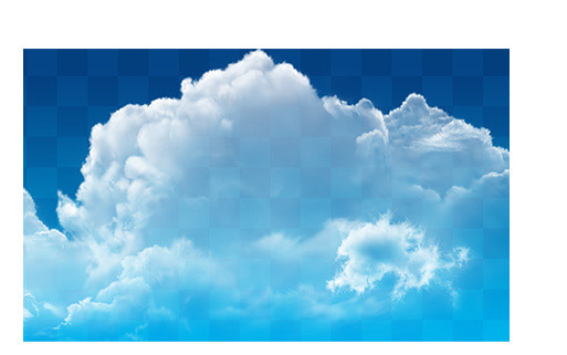 天空白色云团PSD设计素材