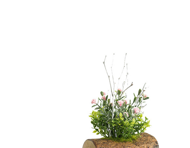 树桩插花小品