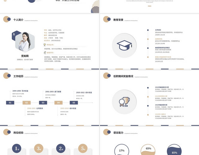 清新简约商务企业内部竞聘岗位竞聘岗位晋升自我介绍PPT模板