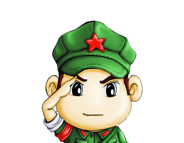 卡通版的军人