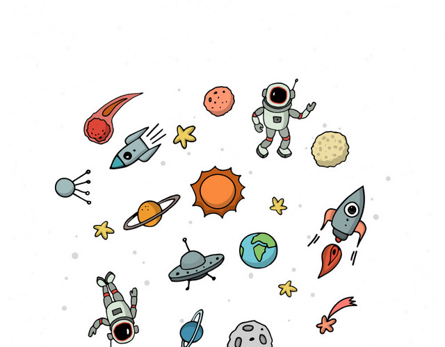 星宇宙轨迹宇航员太阳系飞碟水星金星火星木星土星天王星海王- 包站长