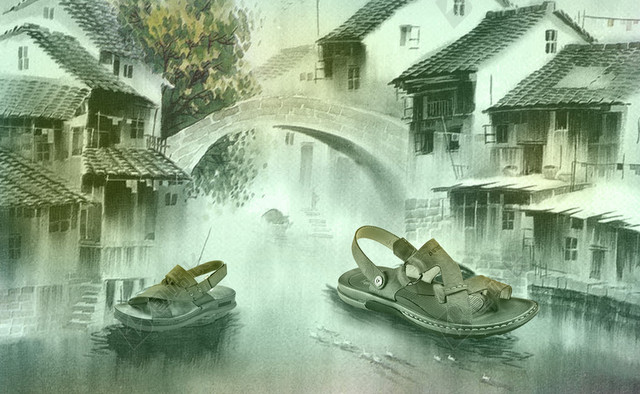 江南水乡旅游背景