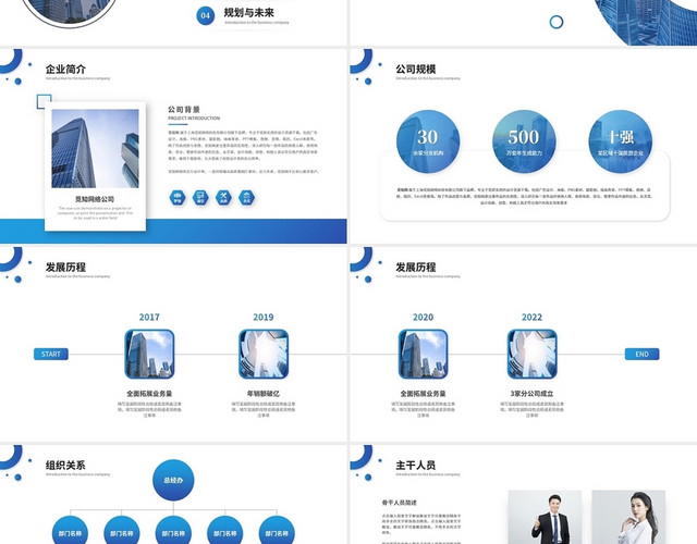 大气简约商务公司介绍企业介绍产品介绍公司宣传简介PPT模板