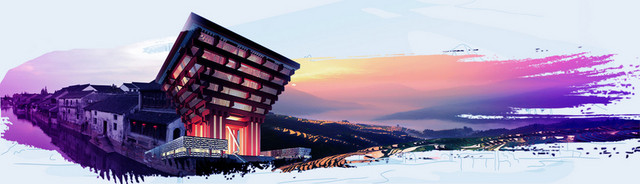 韩国江南旅游BANNER背景