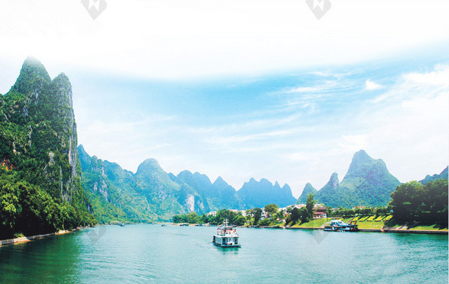 桂林旅游海报背景素材