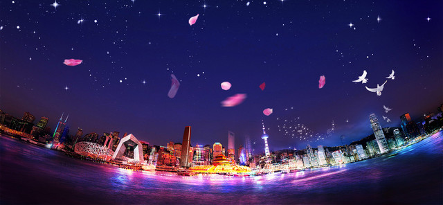 上海夜景绚丽梦幻BANNER