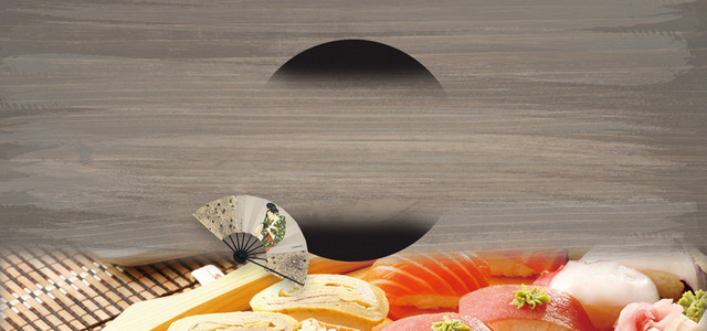 日本料理美食海报背景