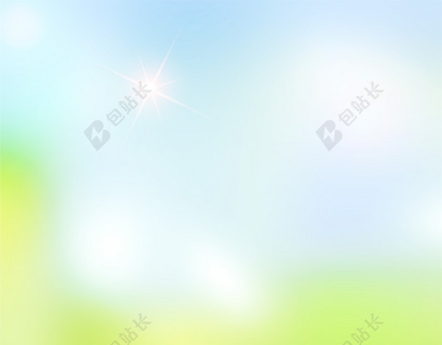 清新绿色朦胧背景