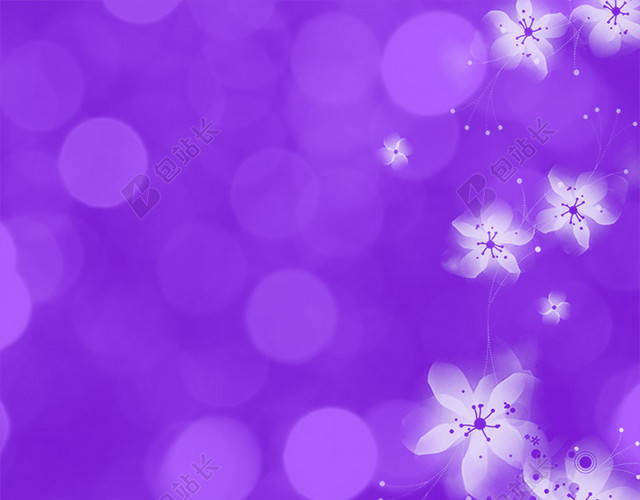 梦幻紫色花朵背景