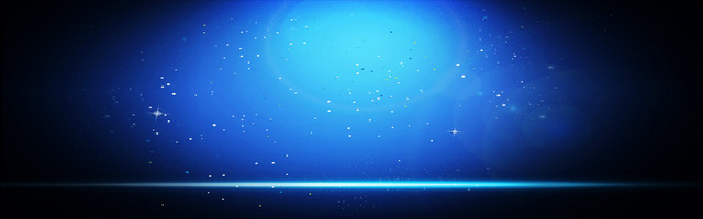 蓝色星光点点闪烁渐变背景BANNER