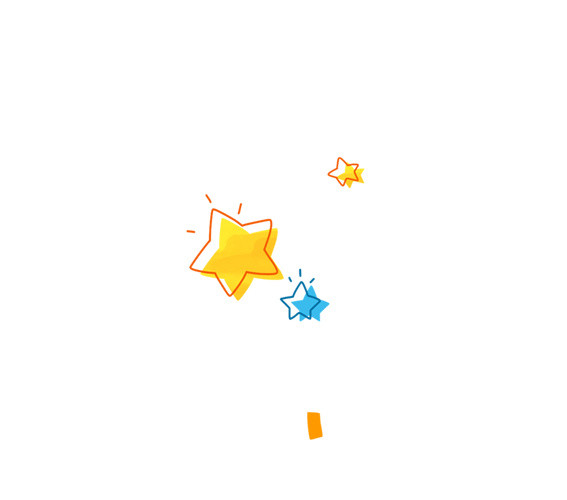 卡通手绘星星