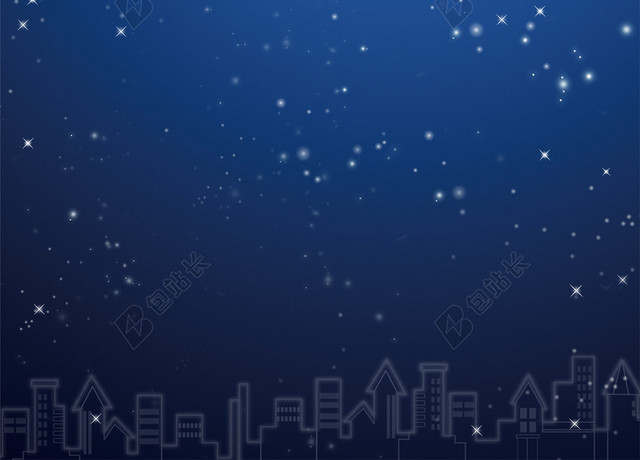 蓝色简约圣诞节背景图