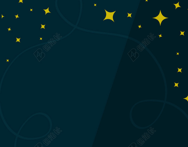 61儿童节卡通深夜星星文艺背景