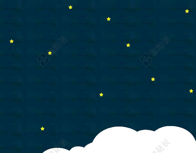 简约夜晚星空宝宝被子PSD分层主图背景