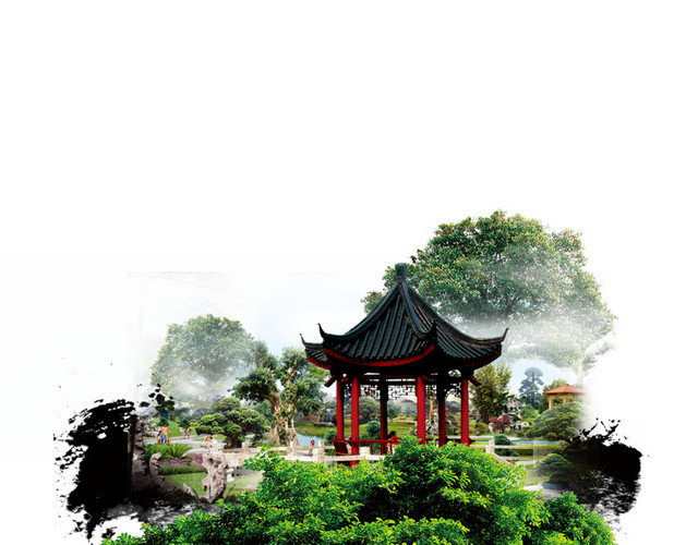 园林风景凉亭