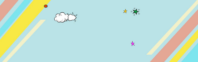 可爱童趣几何BANNER