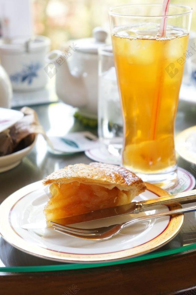 苹果饼 下午茶 蛋糕 茶 咖啡馆