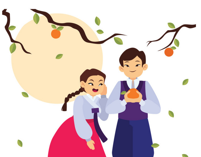 韩国中秋节快乐人物
