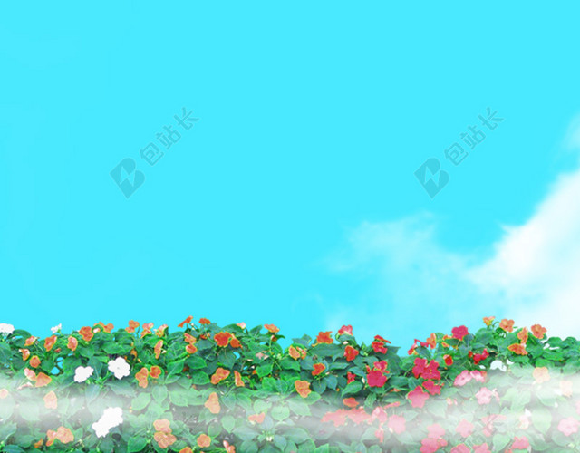 春天文艺花藤背景