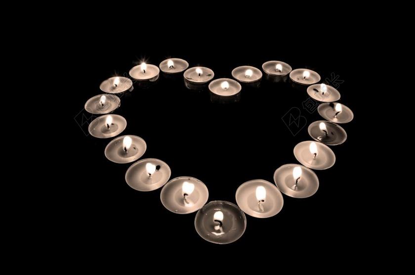 背景 蜡烛 心糖果 爱的心 和平 红色 关系 浪漫 圆