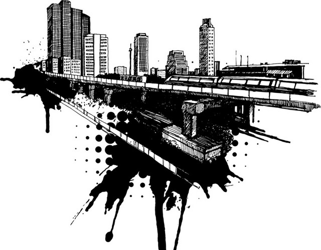 城市建筑矢量素材