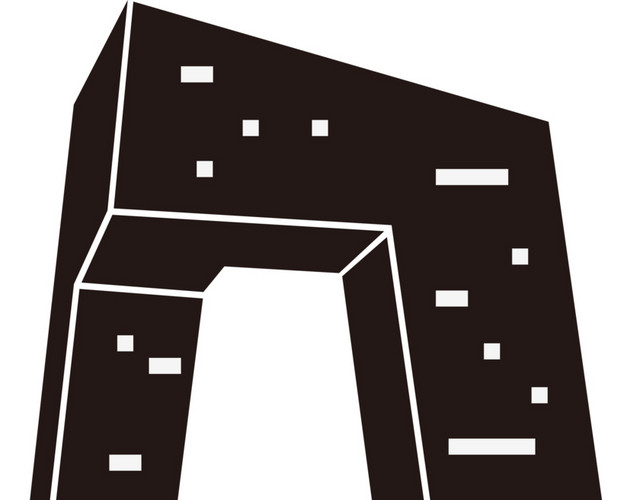 古现代中国建筑剪影矢量素材