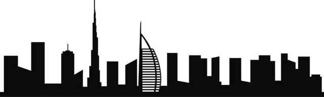 世界标志性建筑剪影素材