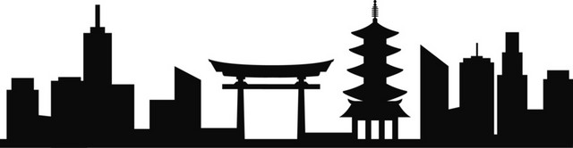 世界标志性建筑剪影素材