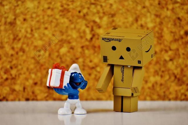 DANBO 蓝精灵 礼物 给 制造 爱情 惊喜 数字 包装