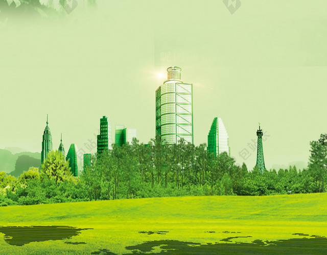 春天草地绿色H5背景