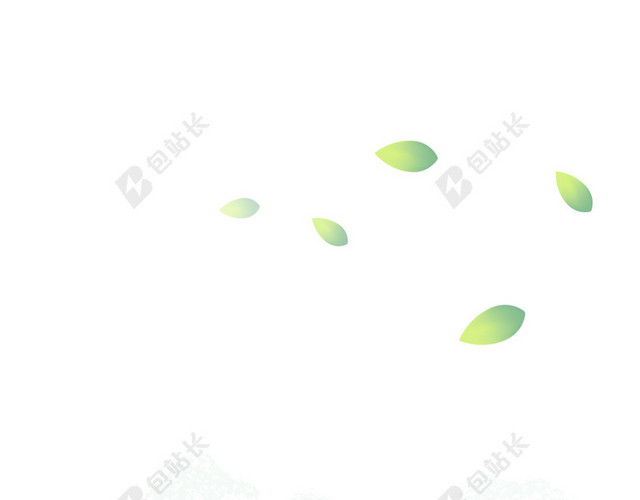 绿色树叶小清新源文件H5背景