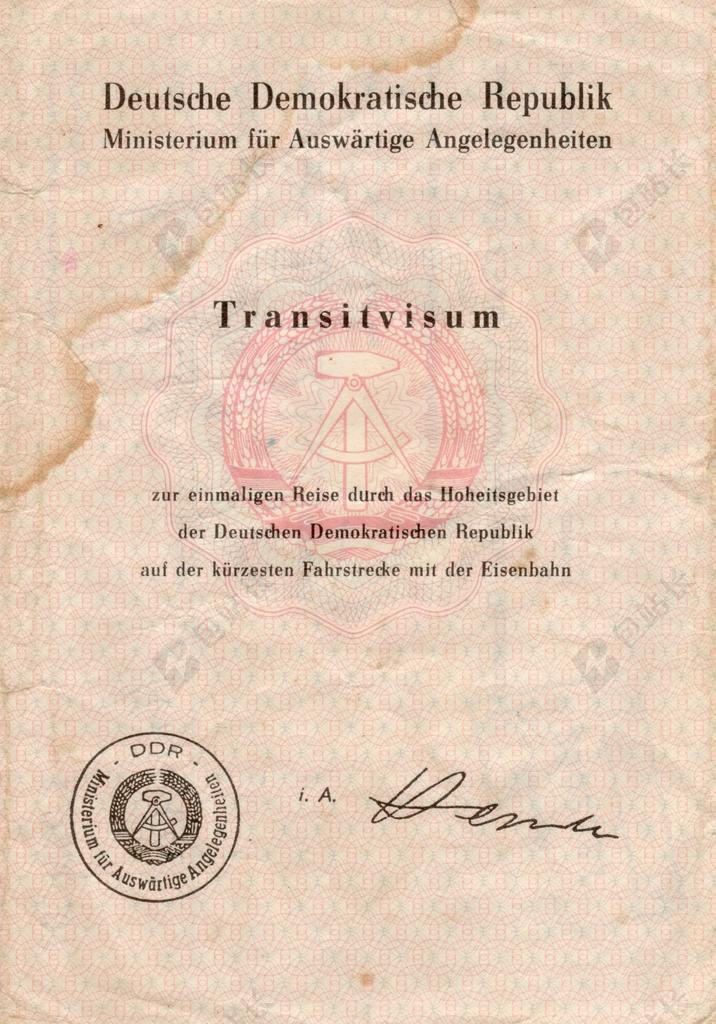 过境签证 复员 旧纸 脏页 过去 古董 年份 老 铁路