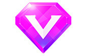 粉紫色V钻