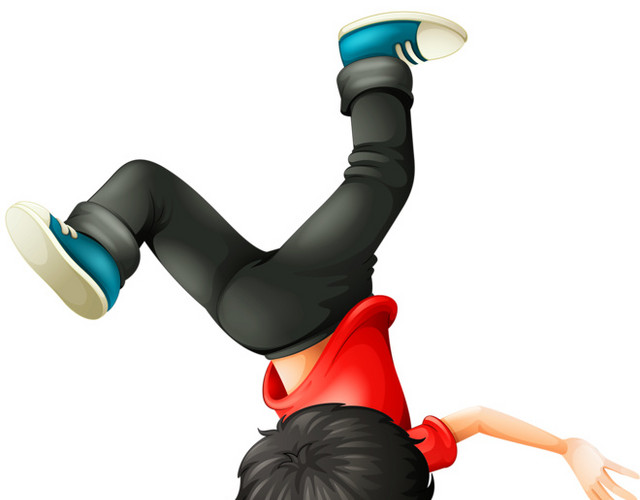 跳街舞的男孩