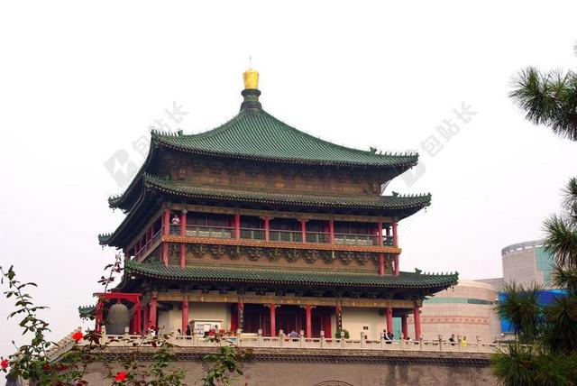 中国 西安 城墙 塔 贝尔 报警 体系结构