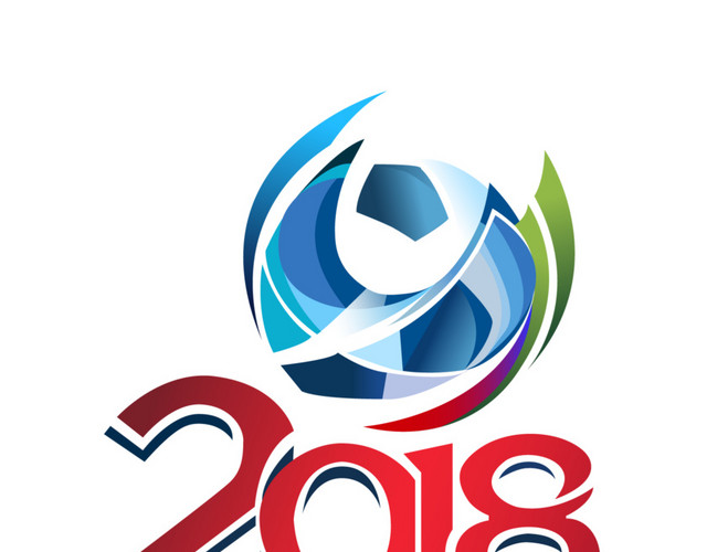 彩色创意圆弧2018世界杯