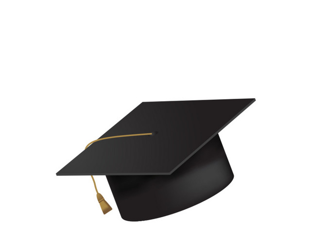 帽子学生学位矢量