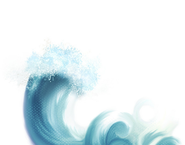 蓝色海浪