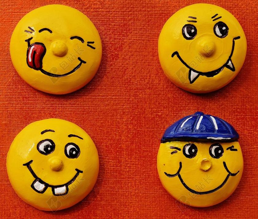 笑脸 笑 手工劳动 国产 滑稽 图释 表情符号 黄色 各种