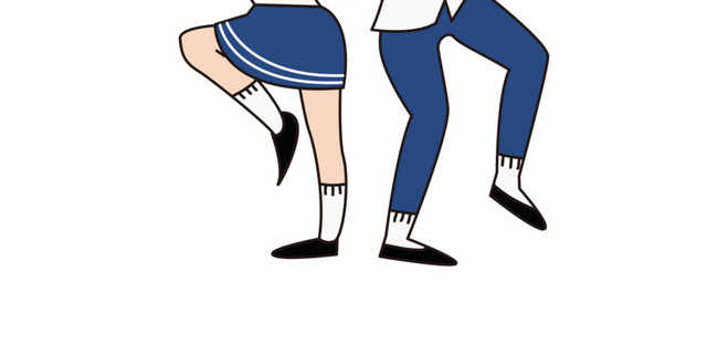 跳舞的男孩女孩