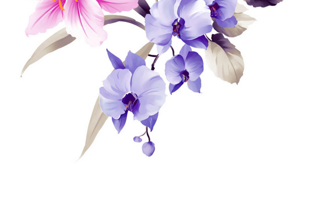 手绘花束