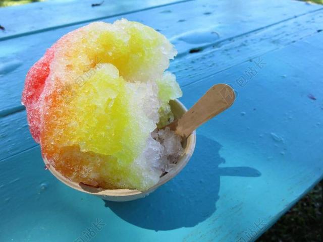 冰 雪锥 剃光 刨冰 食品 夏天 茶点 味道 颜色 搪塑
