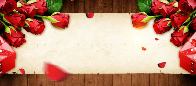 38妇女节几何玫瑰木质黄色BANNER